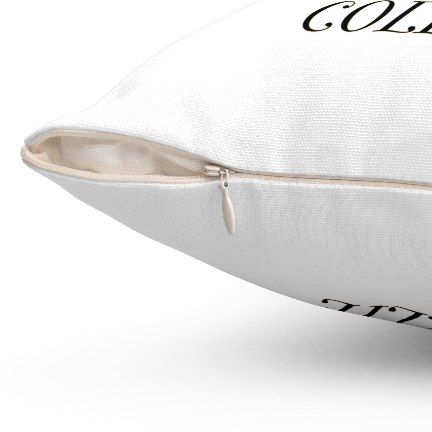 Life is Better with a Rough Collie Pillow - Spun Polyester Square White Throw Cushion