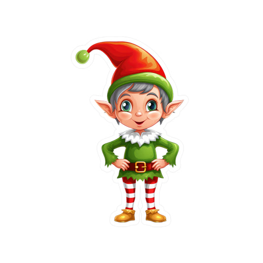Christmas Elf Sticker - Kiss-Cut Vinyl Decals