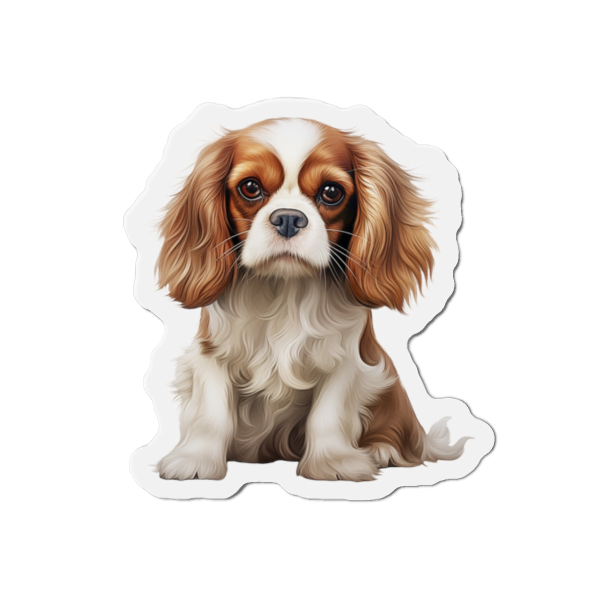 Cavalier King Charles Spaniel Magnet | Die Cut Dog Magnet | Pet Kitchen Decor