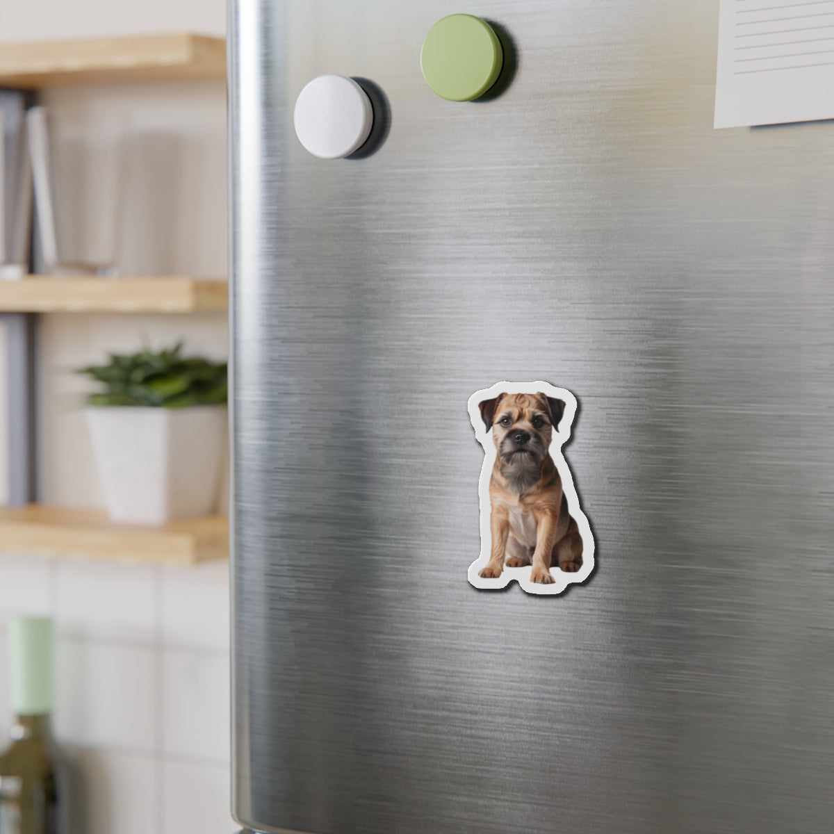Border Terrier Die-Cut Magnet - Cute Dog Breed Refrigerator Magnet, Pet Lover Gift, Animal Decor, Fridge Decoration, Puppy Art Magnet
