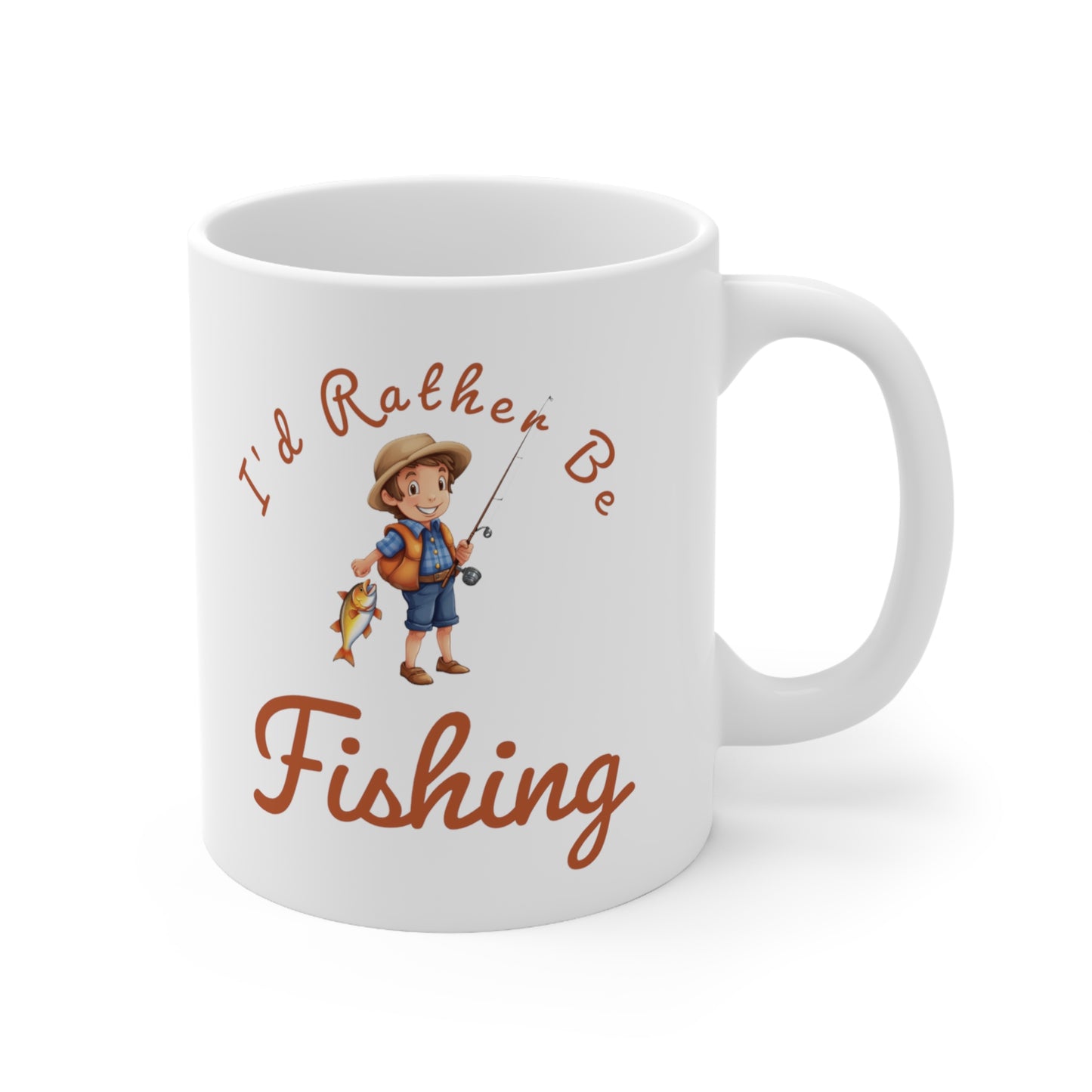 I'd Rather Be Fishing boy - 11oz