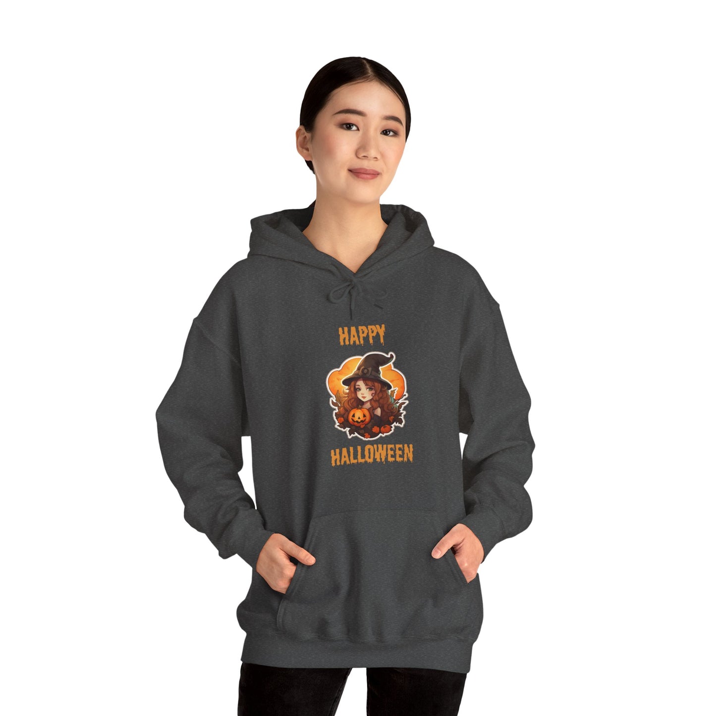 Witch Happy Halloween Unisex Heavy Blend Hooded Sweatshirt
