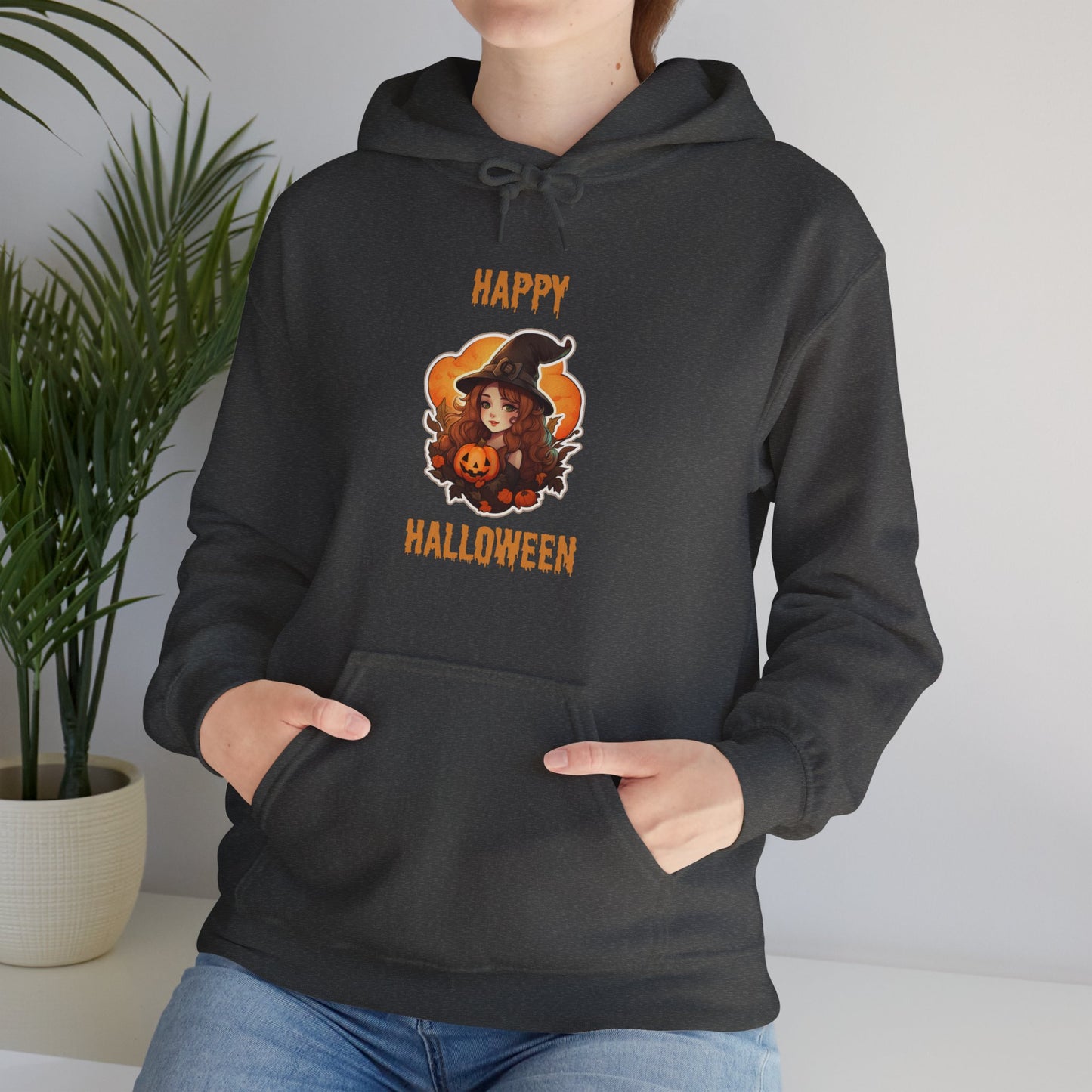 Witch Happy Halloween Unisex Heavy Blend Hooded Sweatshirt