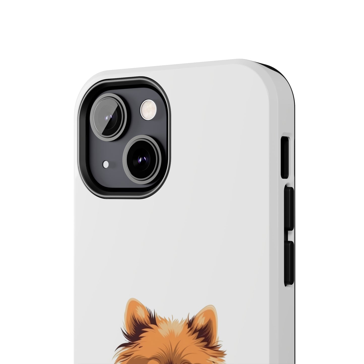 White Pomeranian Tough Phone Case
