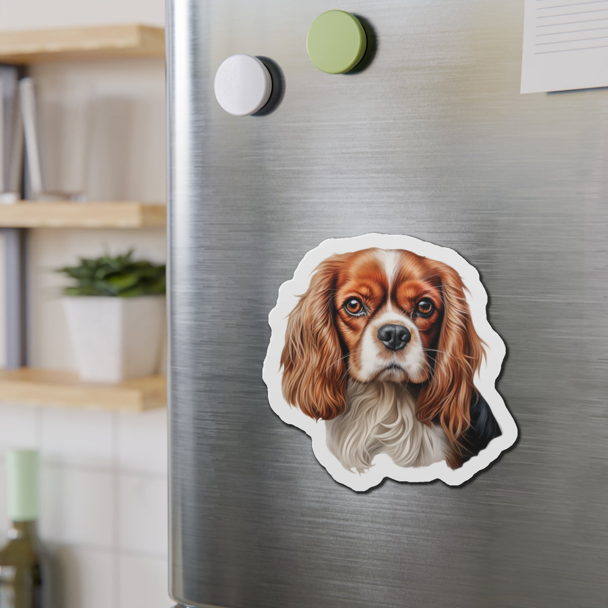 Cavalier King Charles Spaniel Magnet | Die Cut Dog Magnet | Pet Kitchen Decor