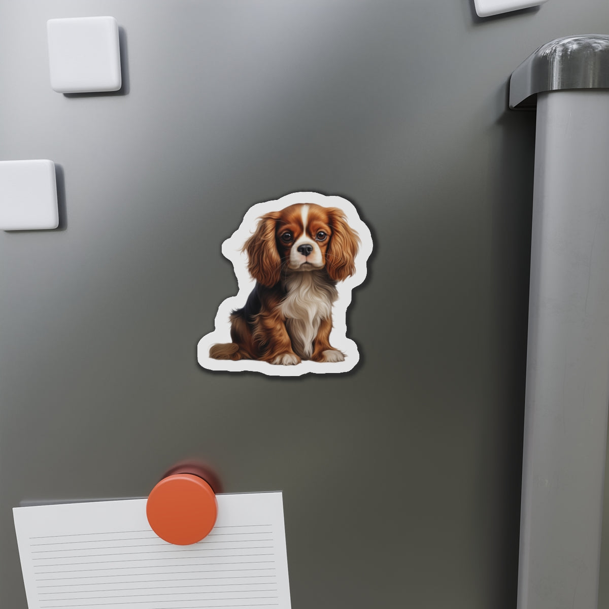 Cavalier King Charles Spaniel Magnet | Die Cut Dog Magnet | Pet Kitchen Decor