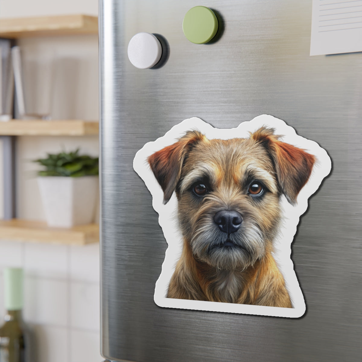 Border Terrier Die-Cut Magnet - Cute Dog Breed Refrigerator Magnet, Pet Lover Gift, Animal Decor, Fridge Decoration, Puppy Art Magnet