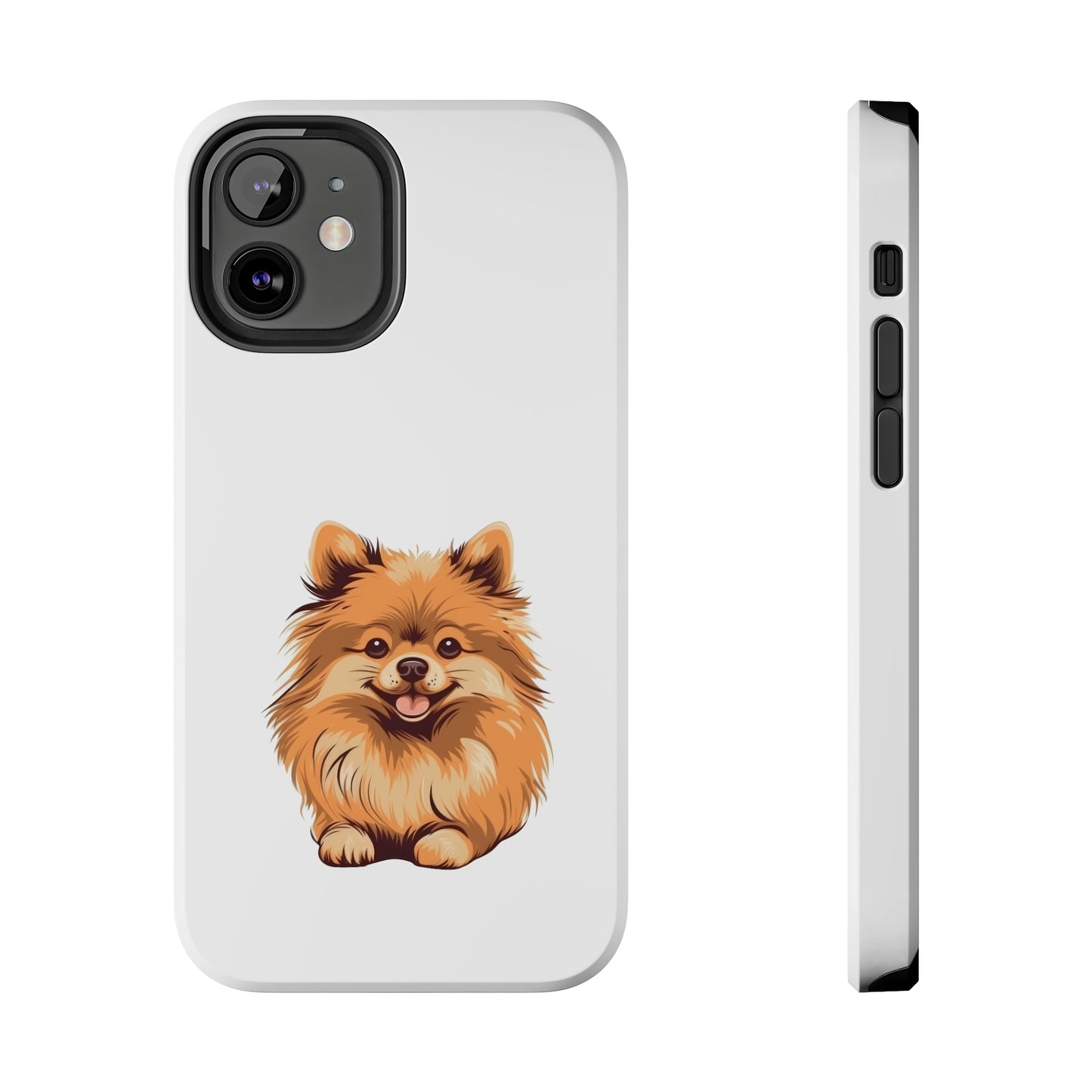 White Pomeranian Tough Phone Case