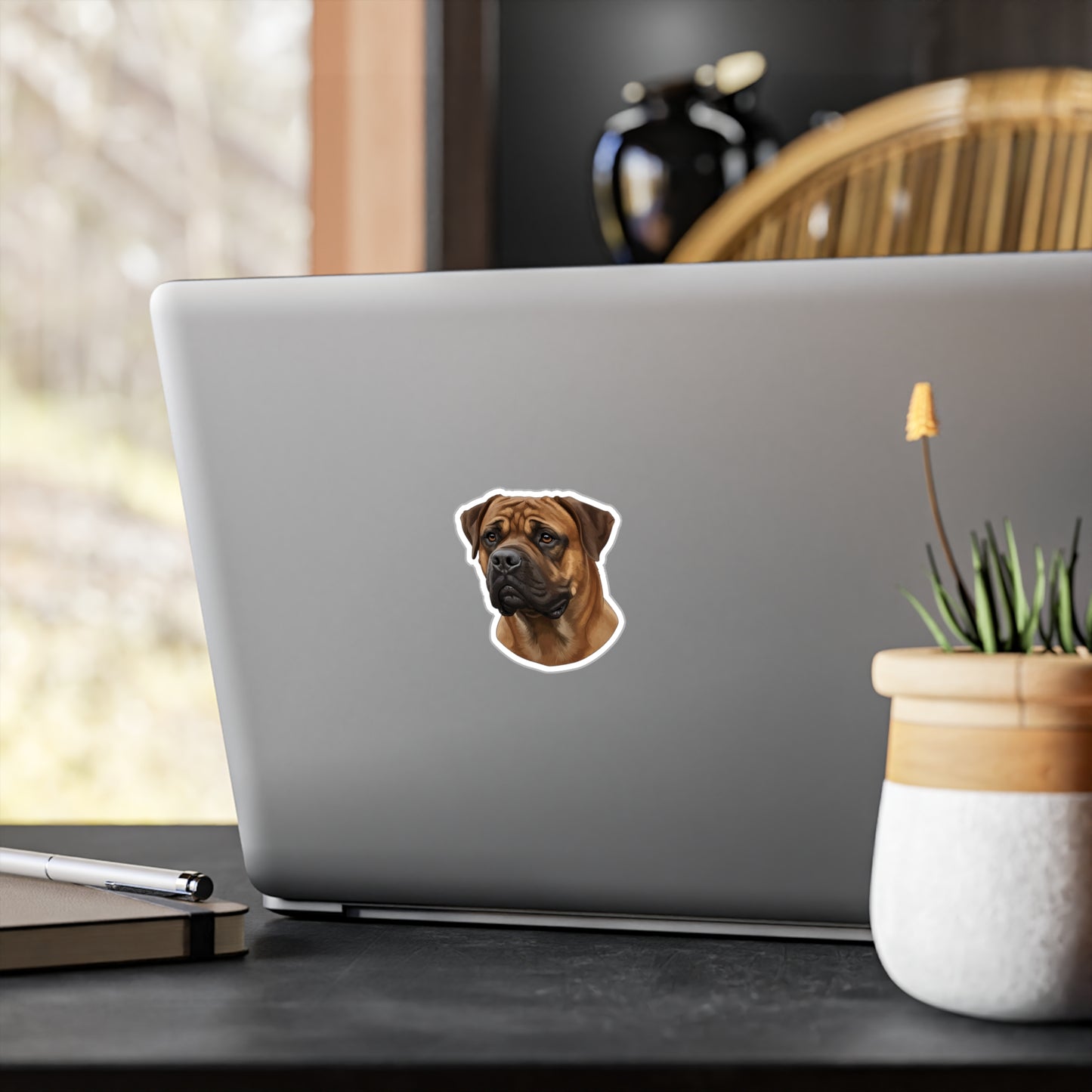 Bullmastiff Decal, Dog Lover Gift, Pet Sticker, Laptop Decal, Car Window Decal, Animal Lover, Vinyl Decal