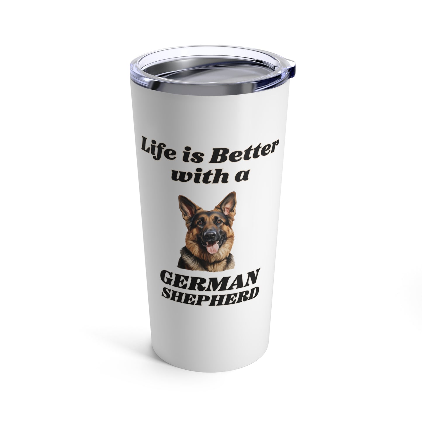 German Shepherd Tumbler, Stainless Steel 20oz