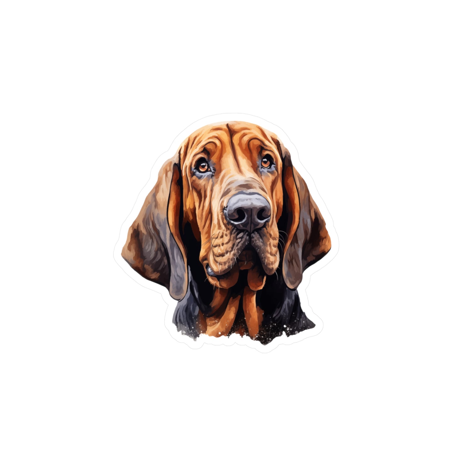 Bloodhound Sticker - Kiss-Cut Vinyl Dog Decals