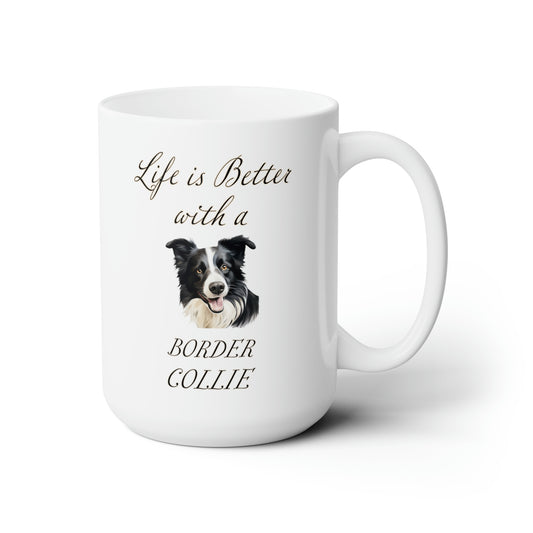 Border Collie 15 oz Dog Mug - Dog Mom Gift, Dog Dad Gift