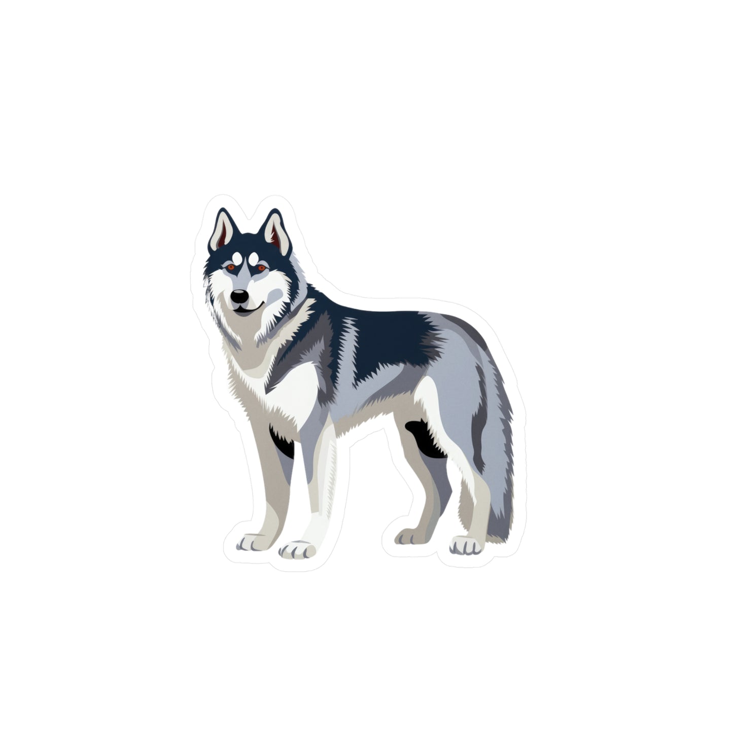 Siberian Husky Sticker - Kiss-Cut Vinyl Decals