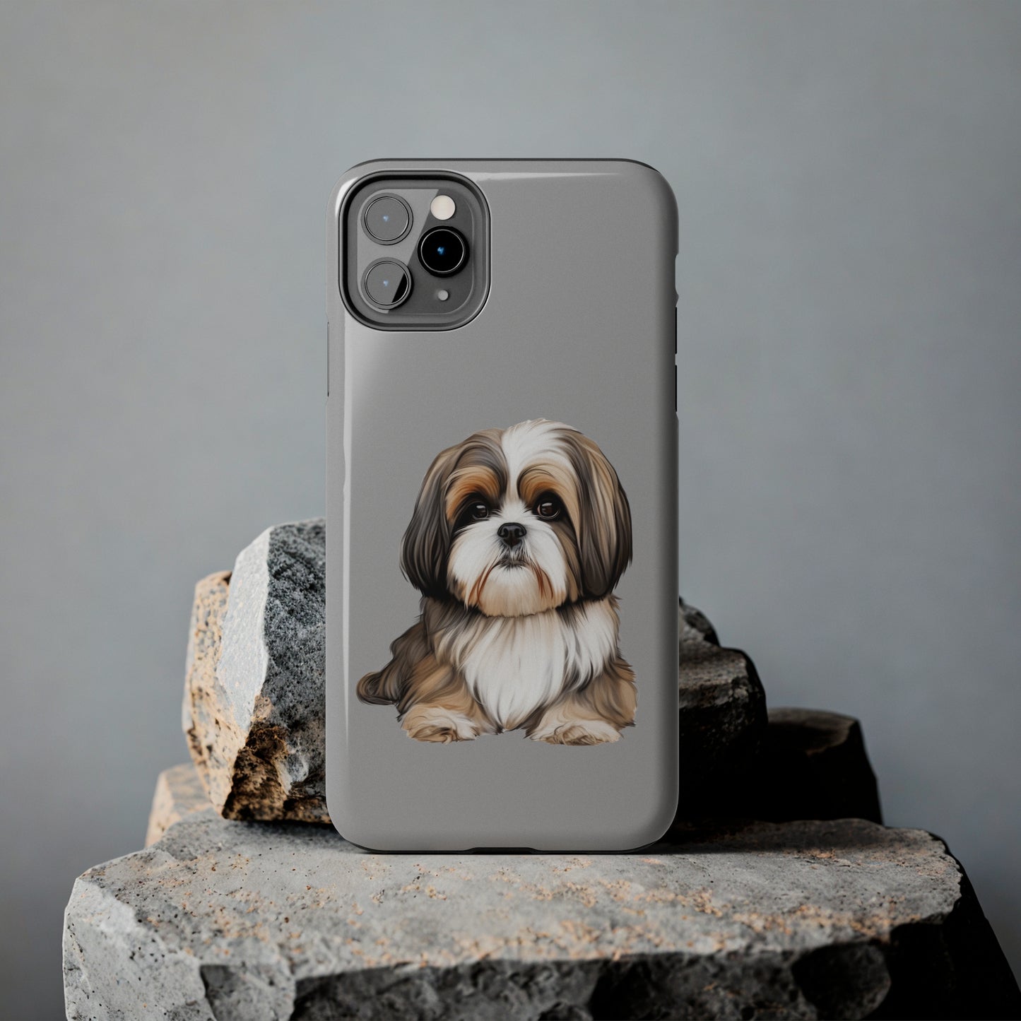 Light Grey Shih Tzu Tough Phone Case