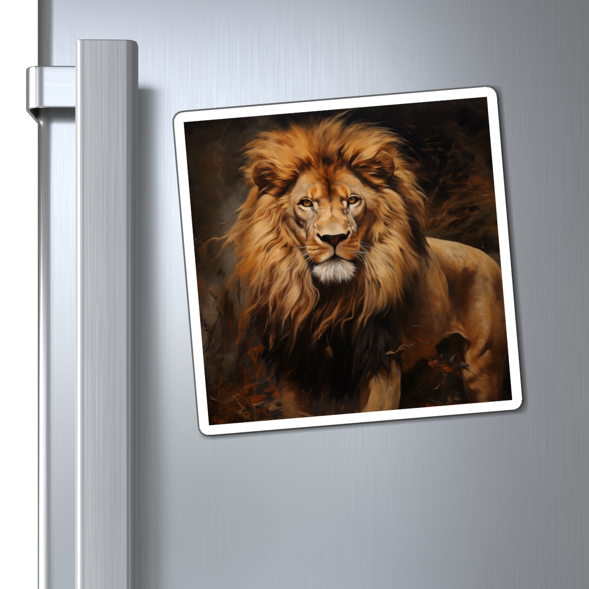 Lion Art Magnet (Square)