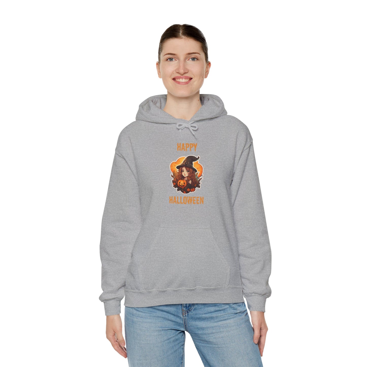 Witch Happy Halloween Unisex Heavy Blend Hooded Sweatshirt