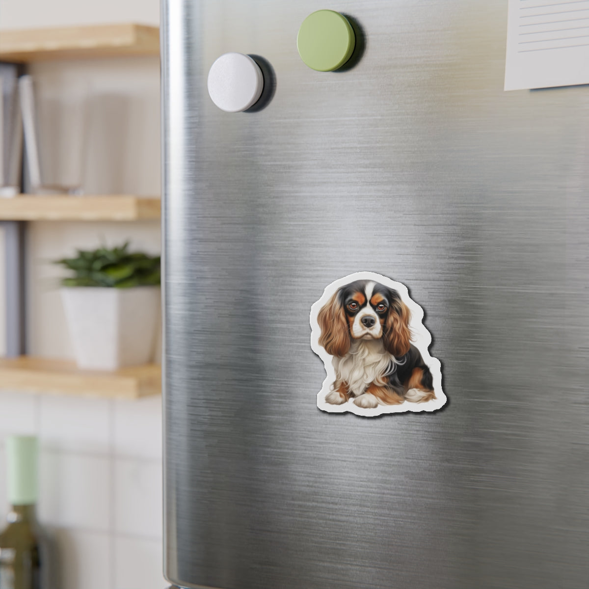 Cavalier King Charles Spaniel Magnet | Die Cut Dog Magnet | Pet Kitchen Decor