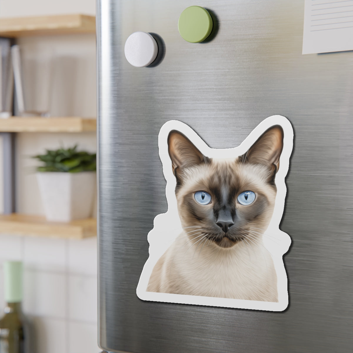 Siamese Magnet, Fridge Magnet, Cute Cat Magnet, Animal Lover Gift, Pet Owner Decor, Feline Kitchen Decor