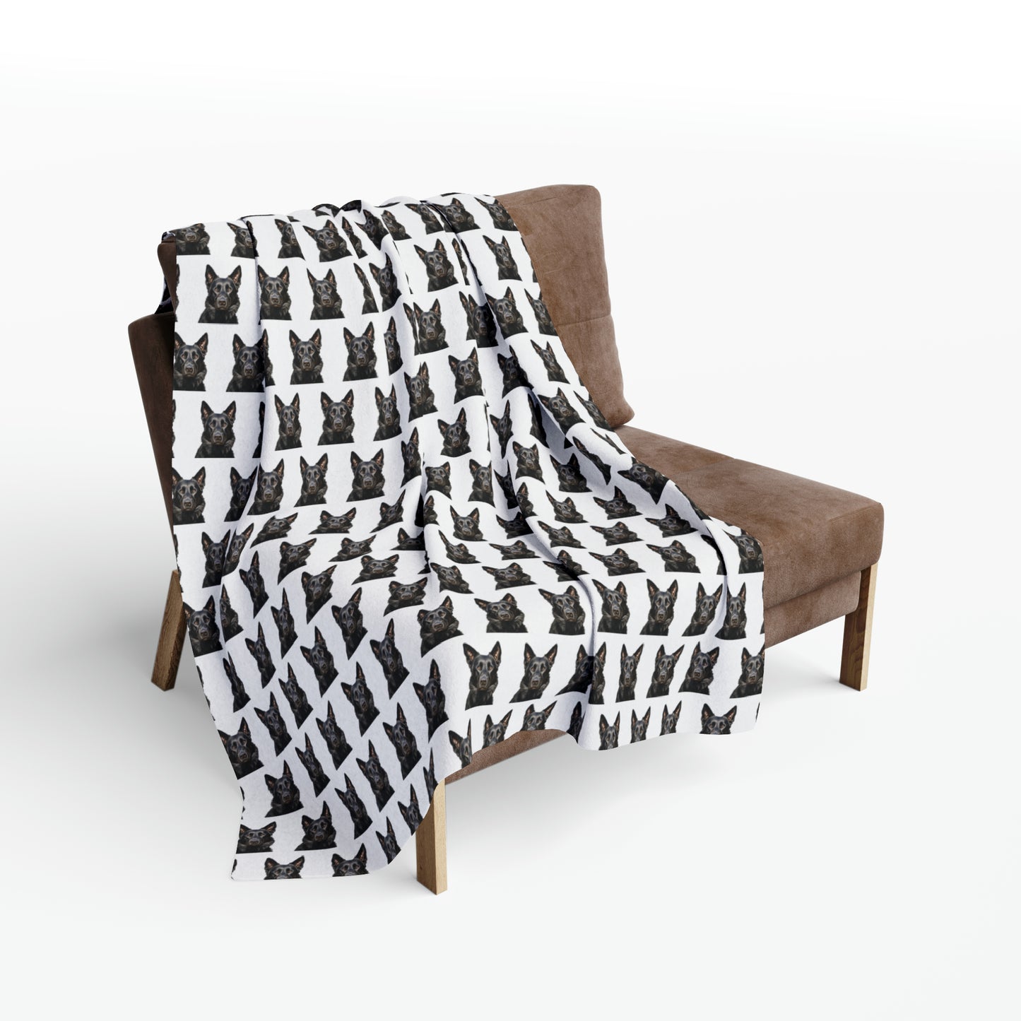 Black German Shepherd Arctic Fleece Blanket