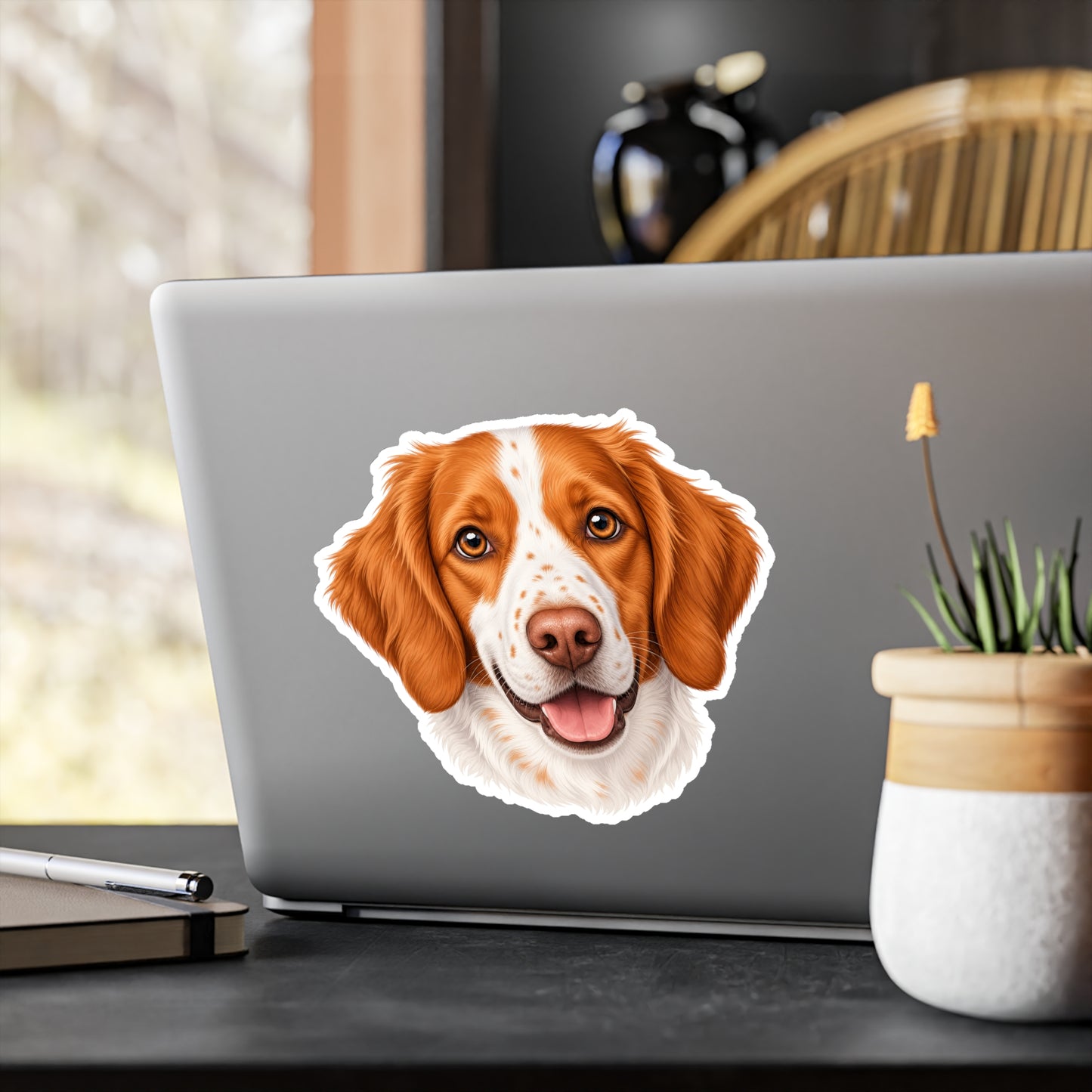 Brittany Spaniel Sticker | Waterproof Vinyl Decal | Dog Lover Gift