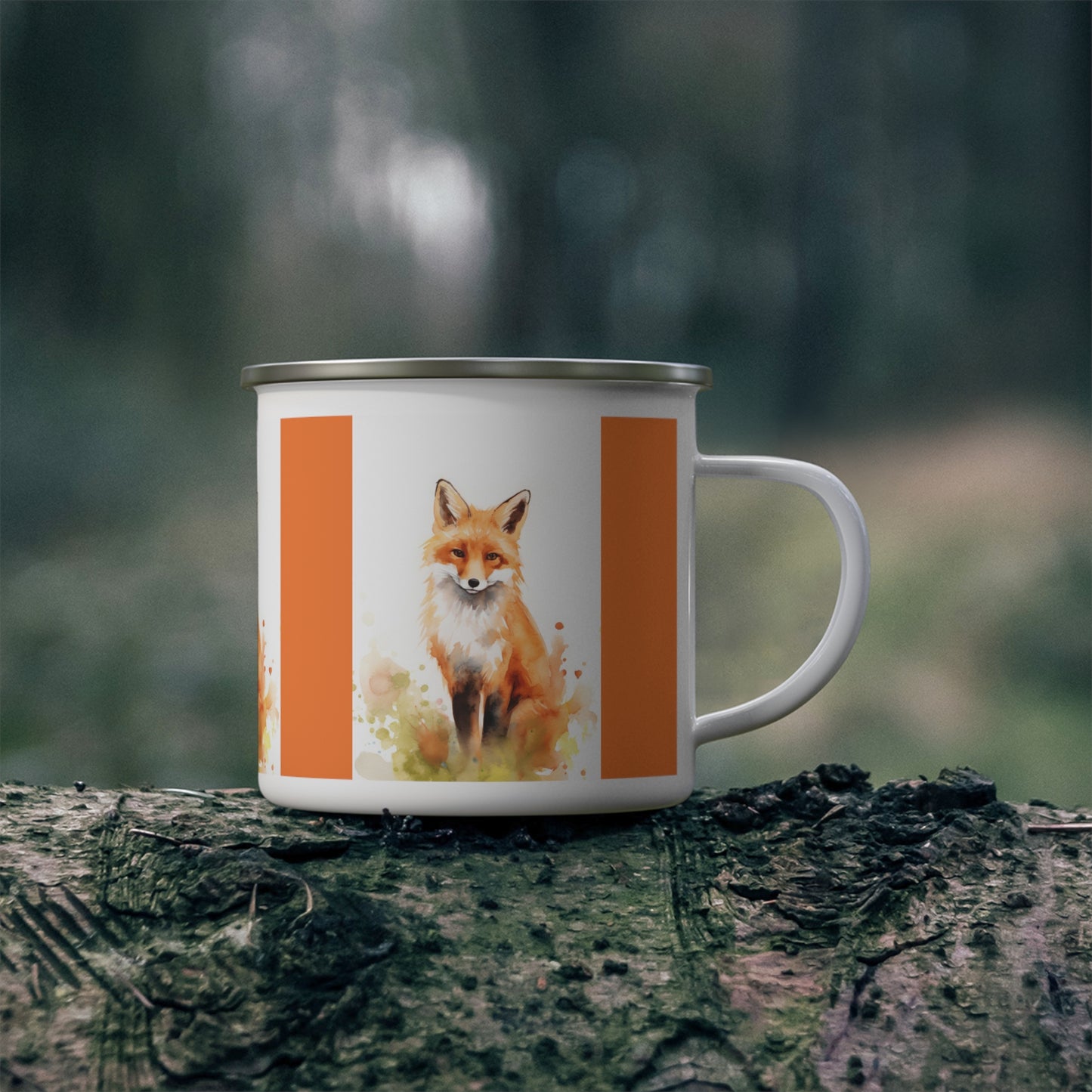 Fox Enamel Camping Mug