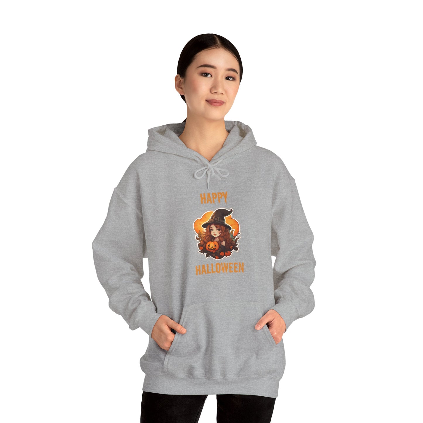 Witch Happy Halloween Unisex Heavy Blend Hooded Sweatshirt