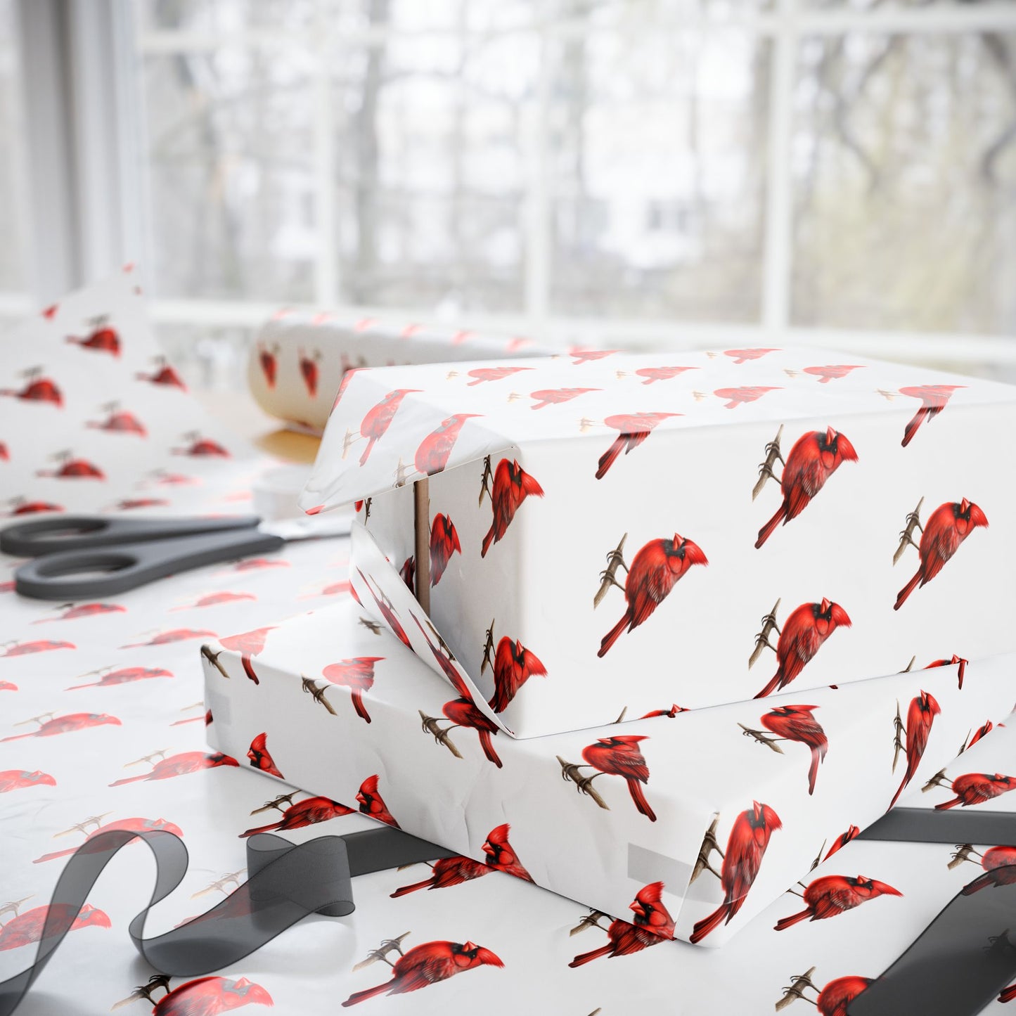 Cardinal Wrapping Paper - Bird Gift Wrap