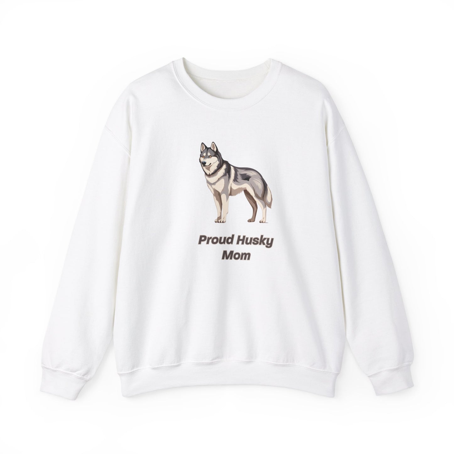 Proud Husky Mom Unisex Crewneck Sweatshirt