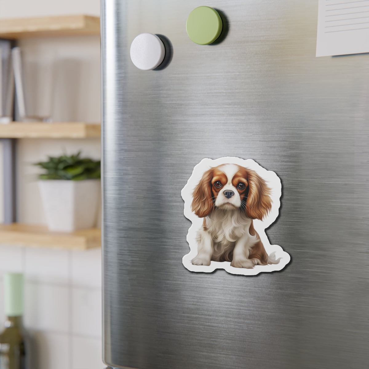 Cavalier King Charles Spaniel Magnet | Die Cut Dog Magnet | Pet Kitchen Decor