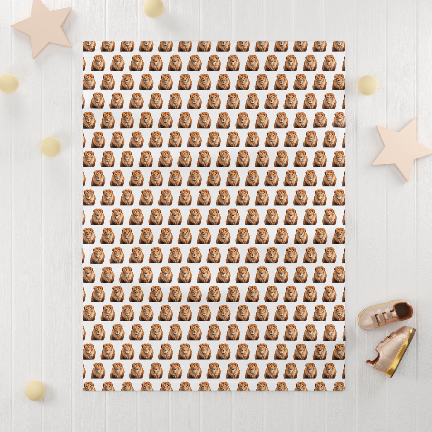 Lion Soft Fleece Baby Blanket