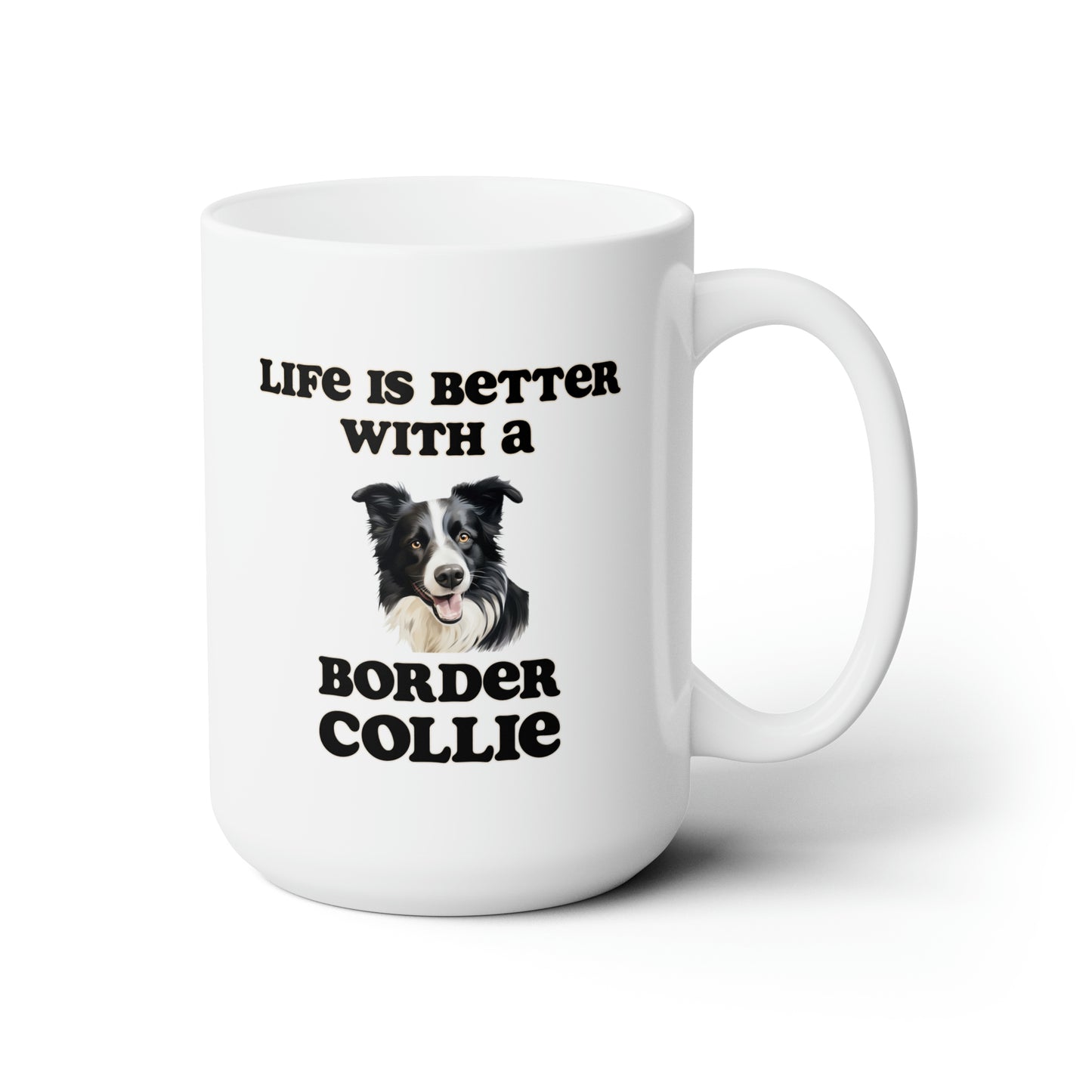 Border Collie 15oz Dog Mug - Dog Mom Gift, Dog Dad Gift