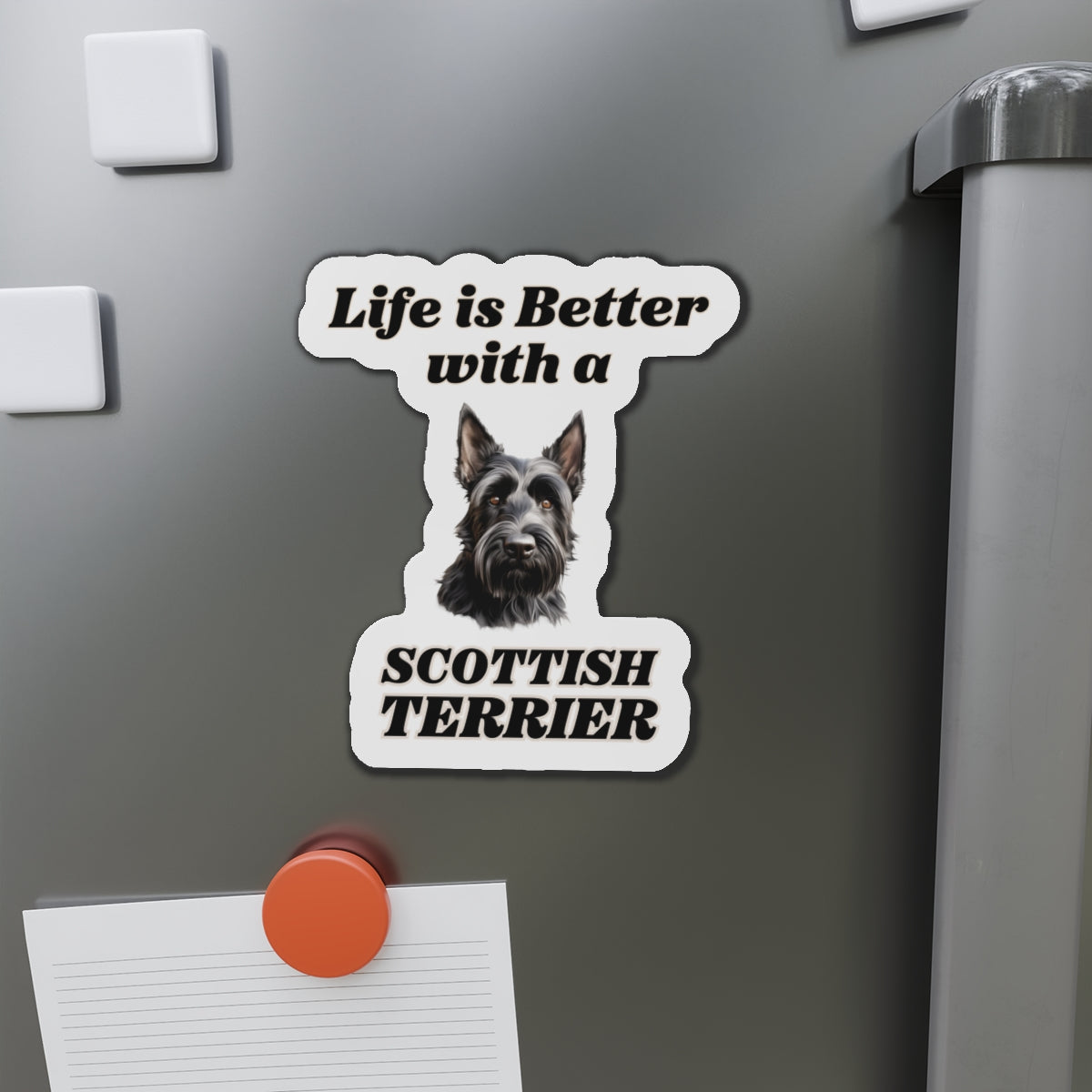 Scottish Terrier Magnet | Die Cut Dog Magnet | Pet Kitchen Decor