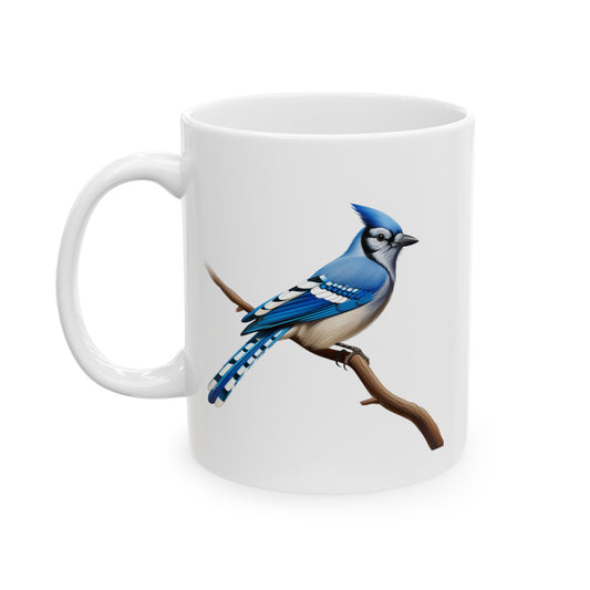 Blue Jay Mug | Bird Mug | Bird Lover Gift | 11 oz Blue Jay Coffee Cup