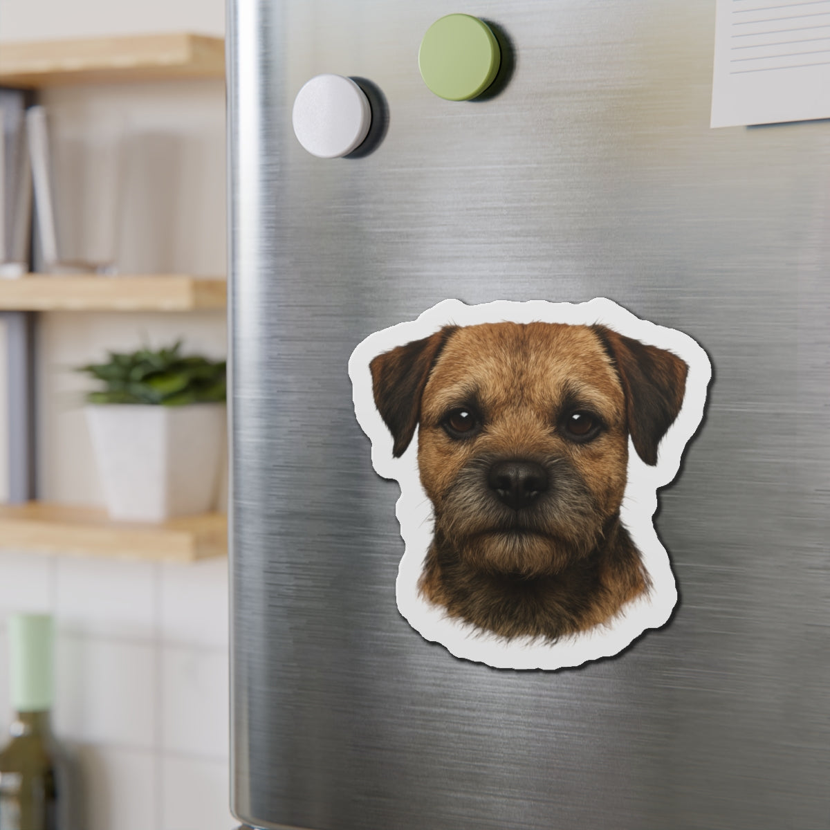Border Terrier Die-Cut Magnet - Cute Dog Breed Refrigerator Magnet, Pet Lover Gift, Animal Decor, Fridge Decoration, Puppy Art Magnet
