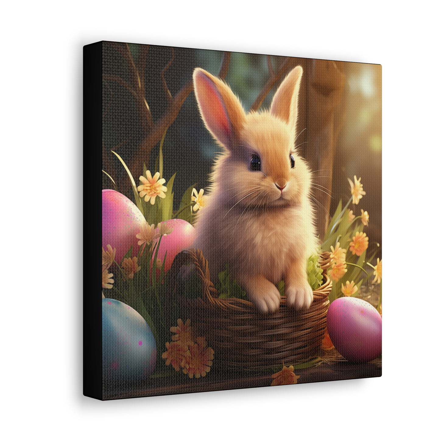 Easter Wall art, rabbit with Easter eggs