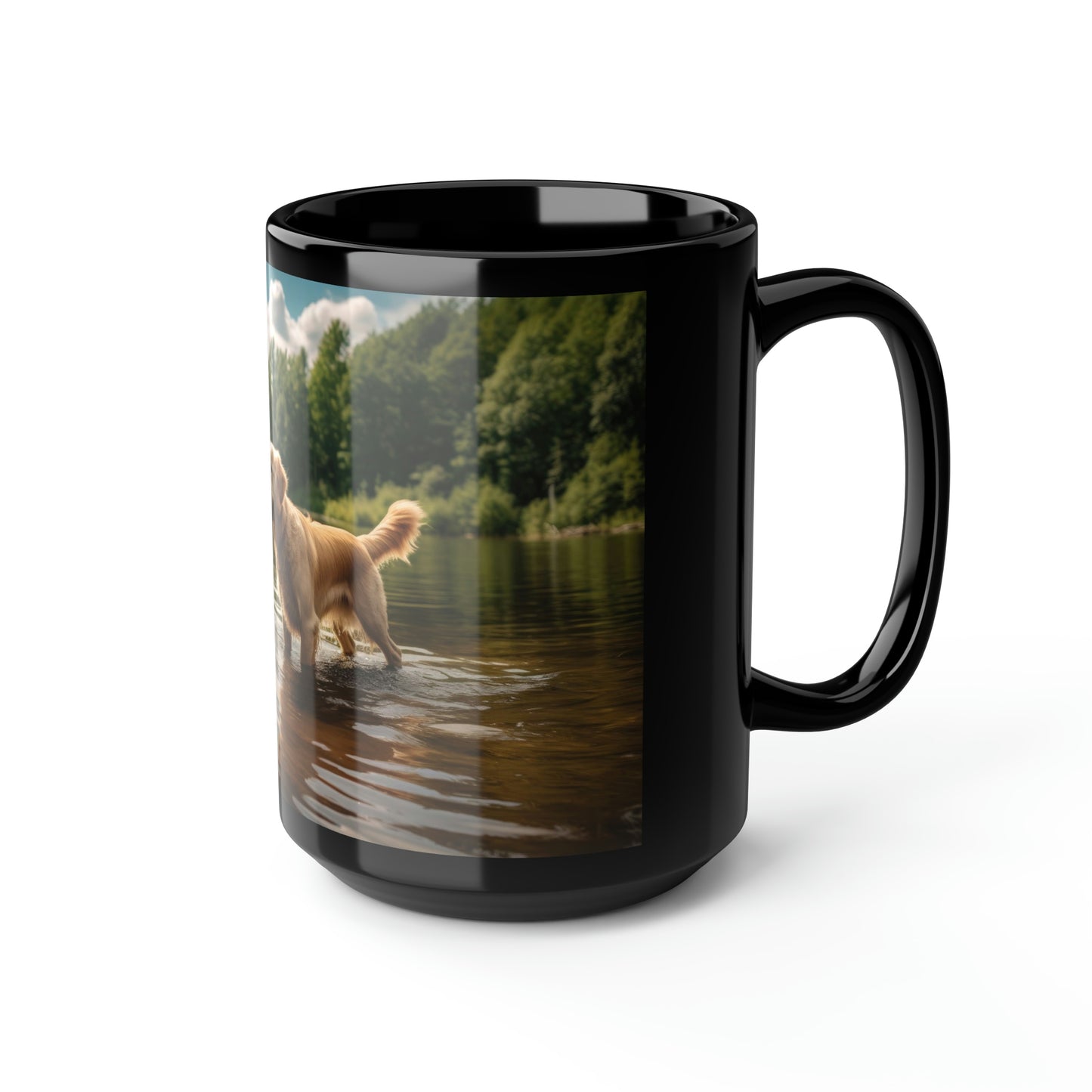 Golden Retriever Mug - 15 oz Ceramic Mug