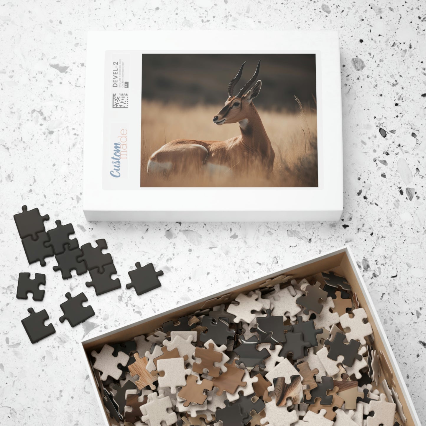 antelope jigsaw puzzle box
