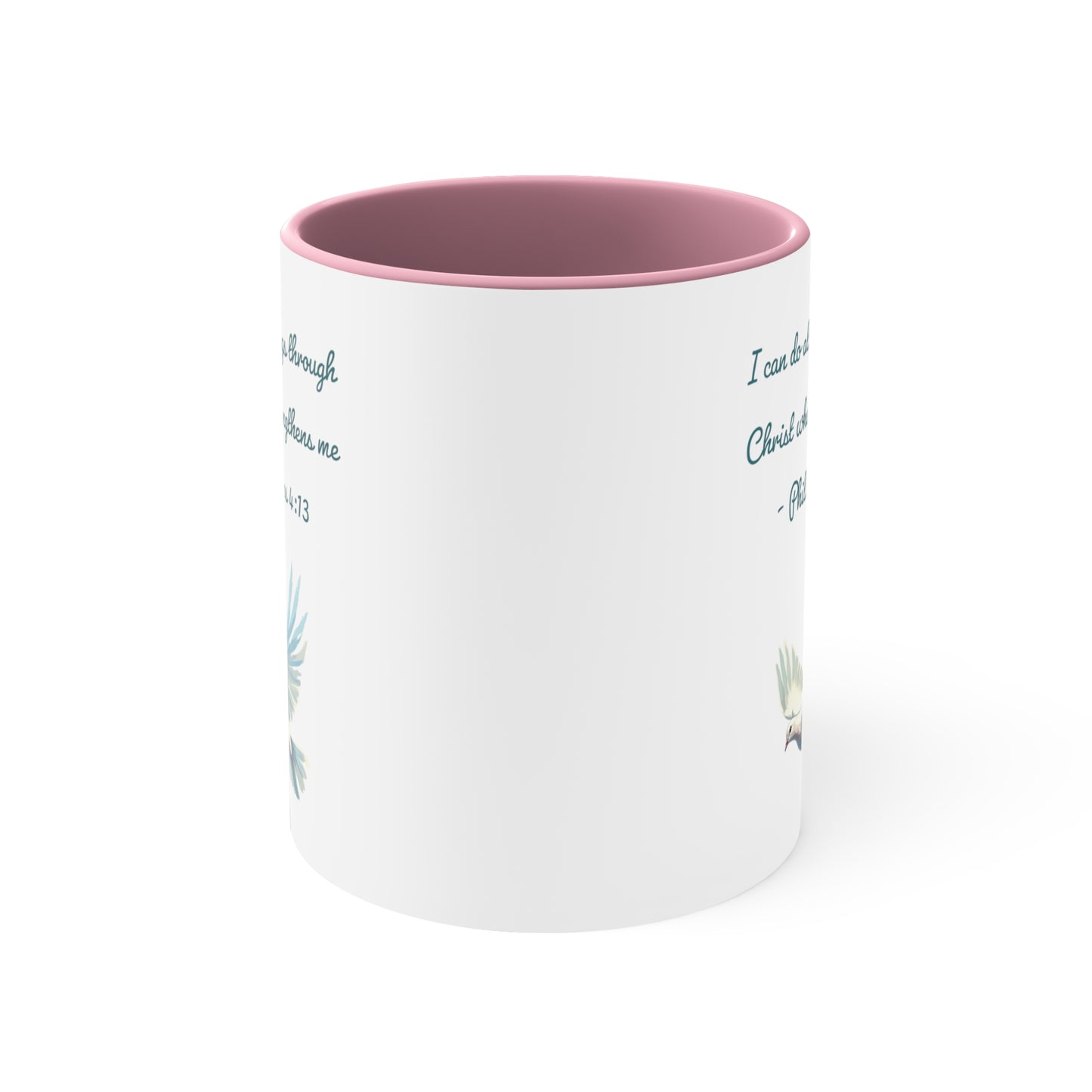 I Can Do all things Bible verse Accent Coffee Mug, 11 oz