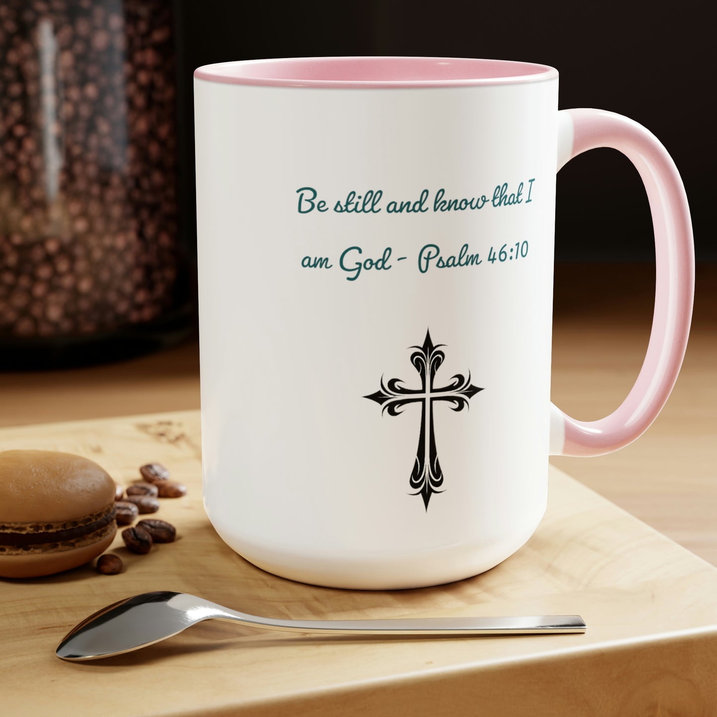 Be Still and Know Coffee Mug, Two-Tone