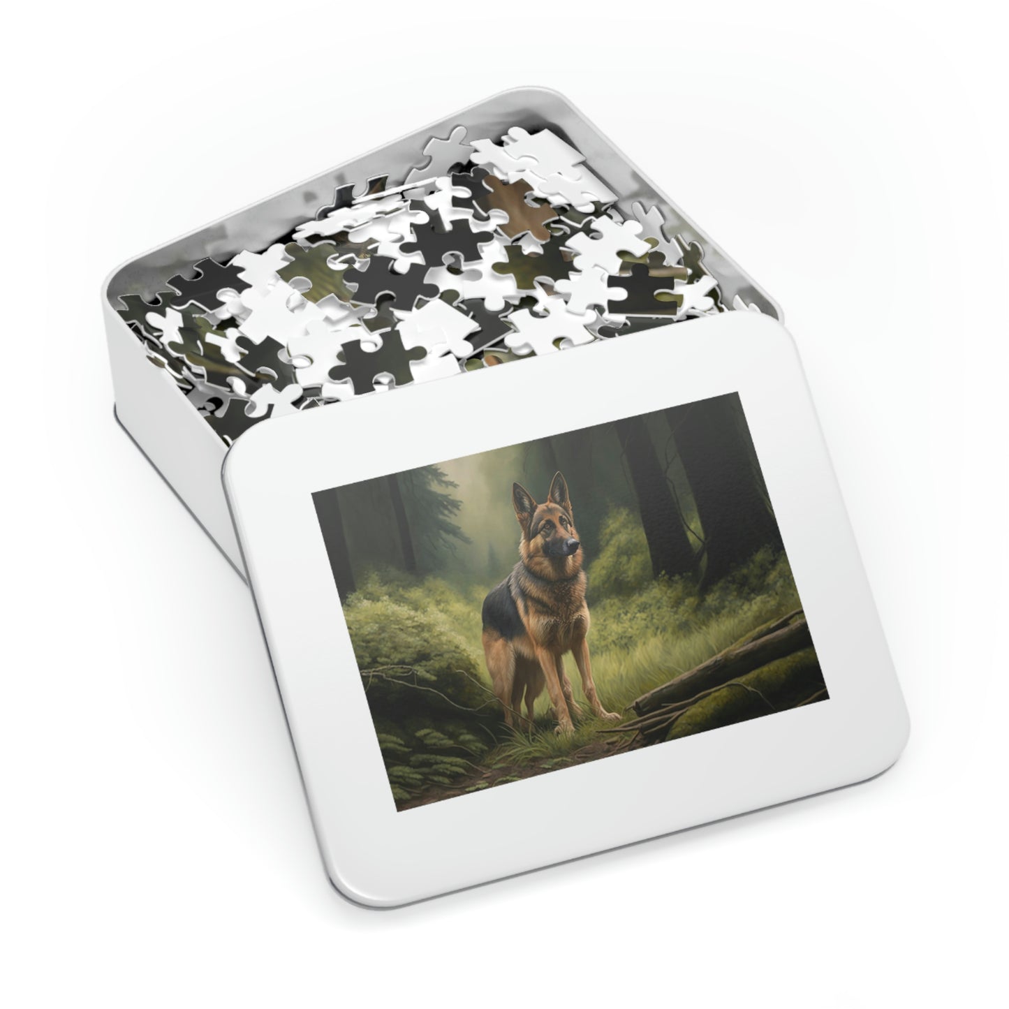 Mystical Woods German Shepherd Puzzle (500,1000-Piece)
