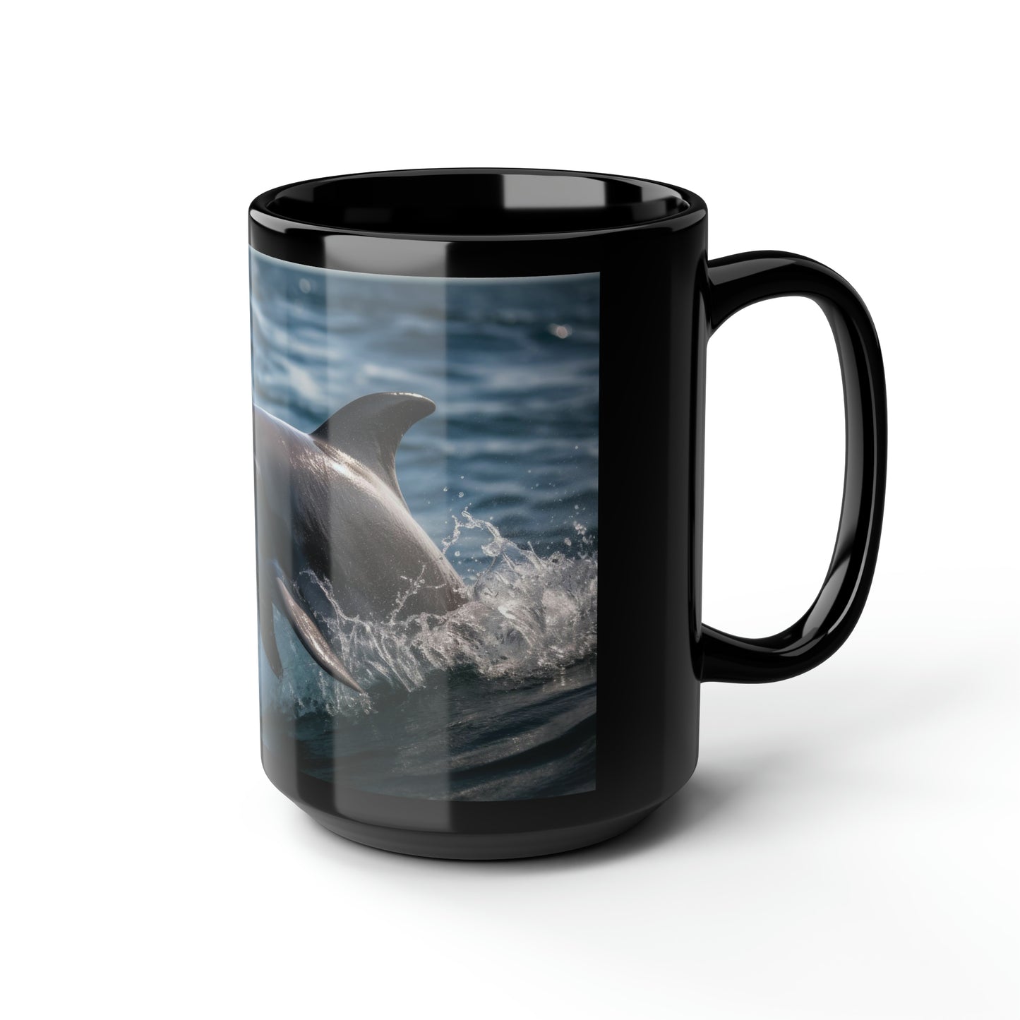 Dolphin Mug - 15 oz Ceramic Mug