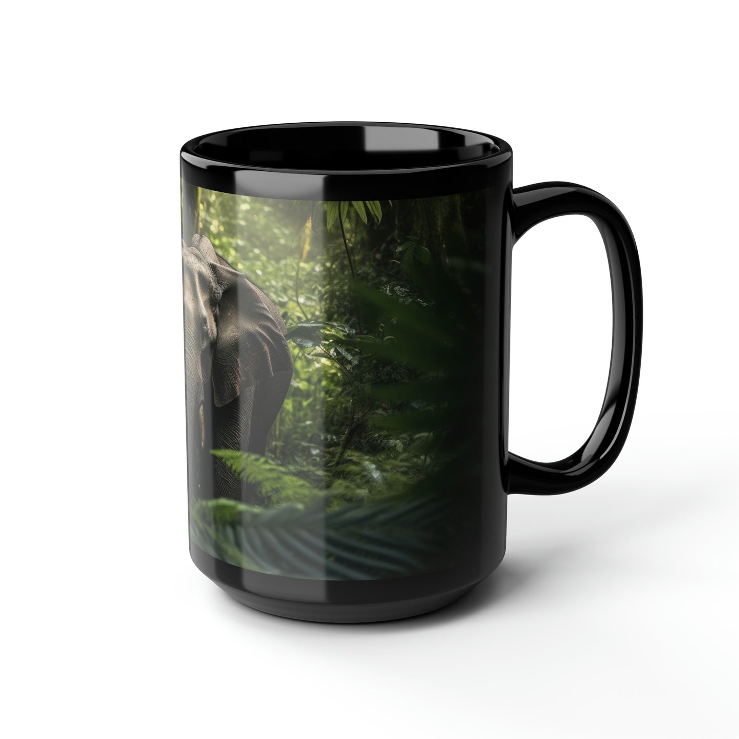 Elephant Mug - 15 oz Ceramic Mug