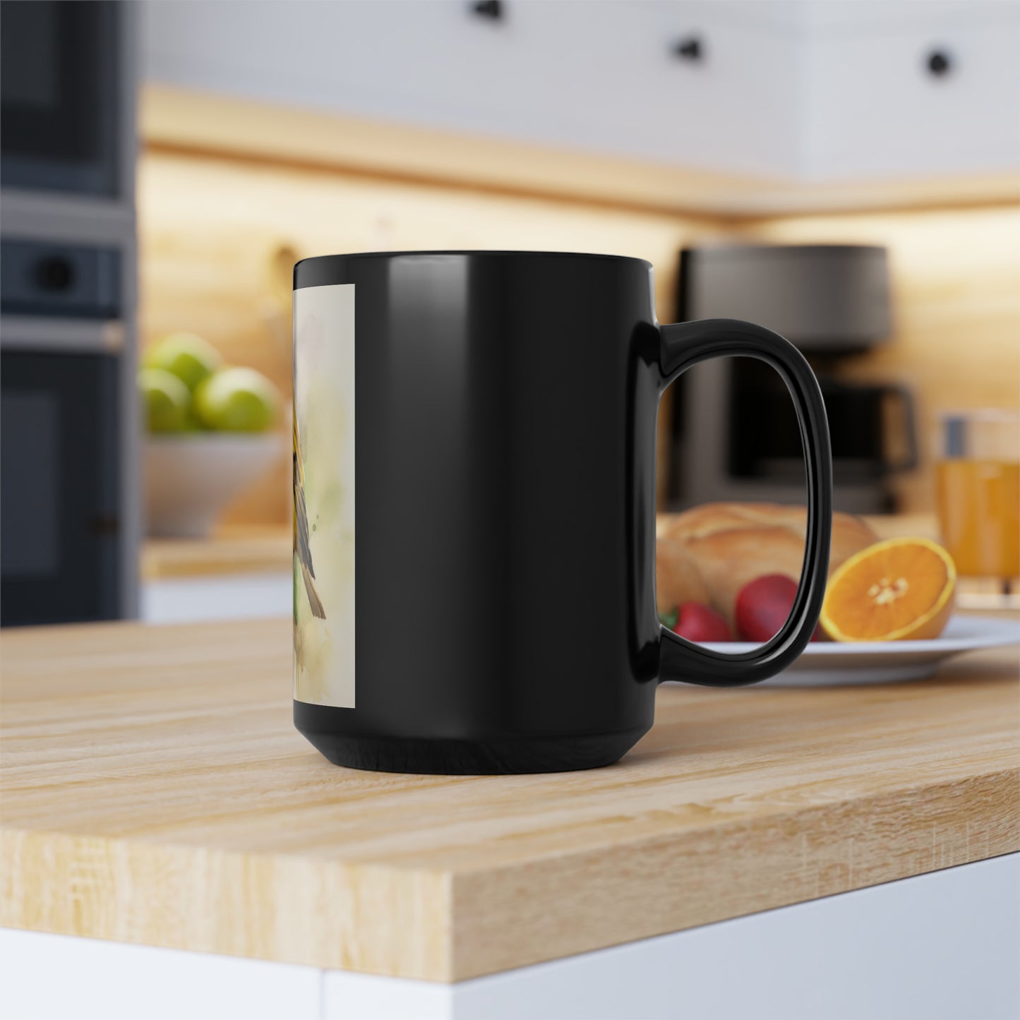 Canary Mug watercolor - 15 oz Ceramic
