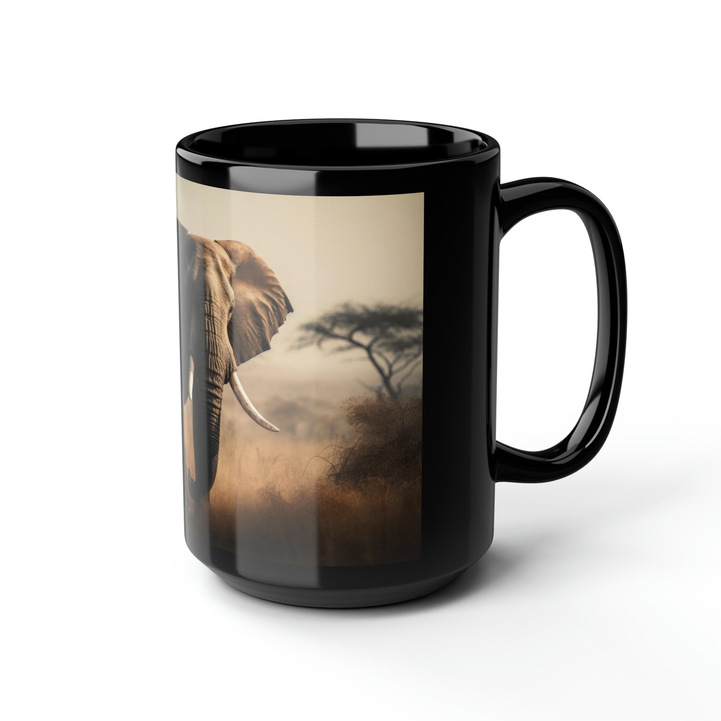 Elephant Mug - 15 oz Ceramic Mug