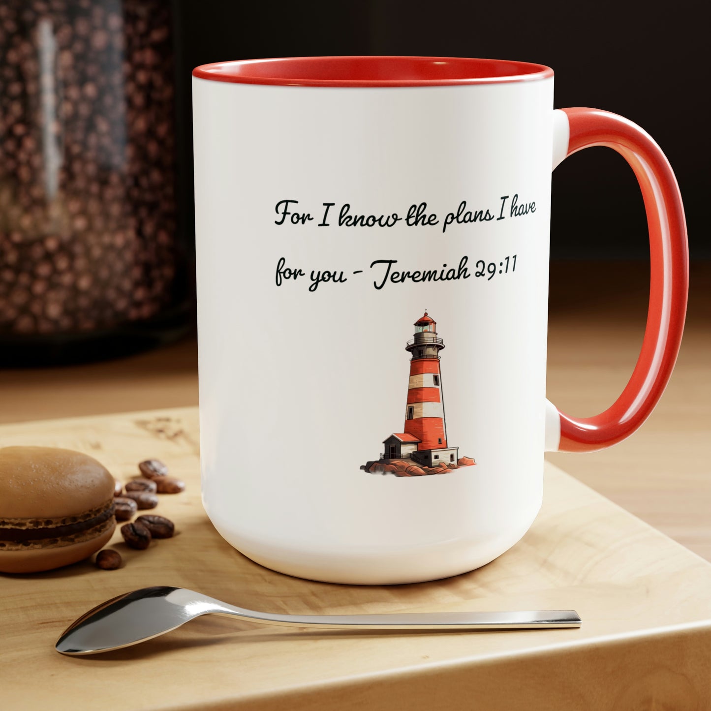 For I know the Plans I have for You, Two-Tone Coffee Mugs, 15oz