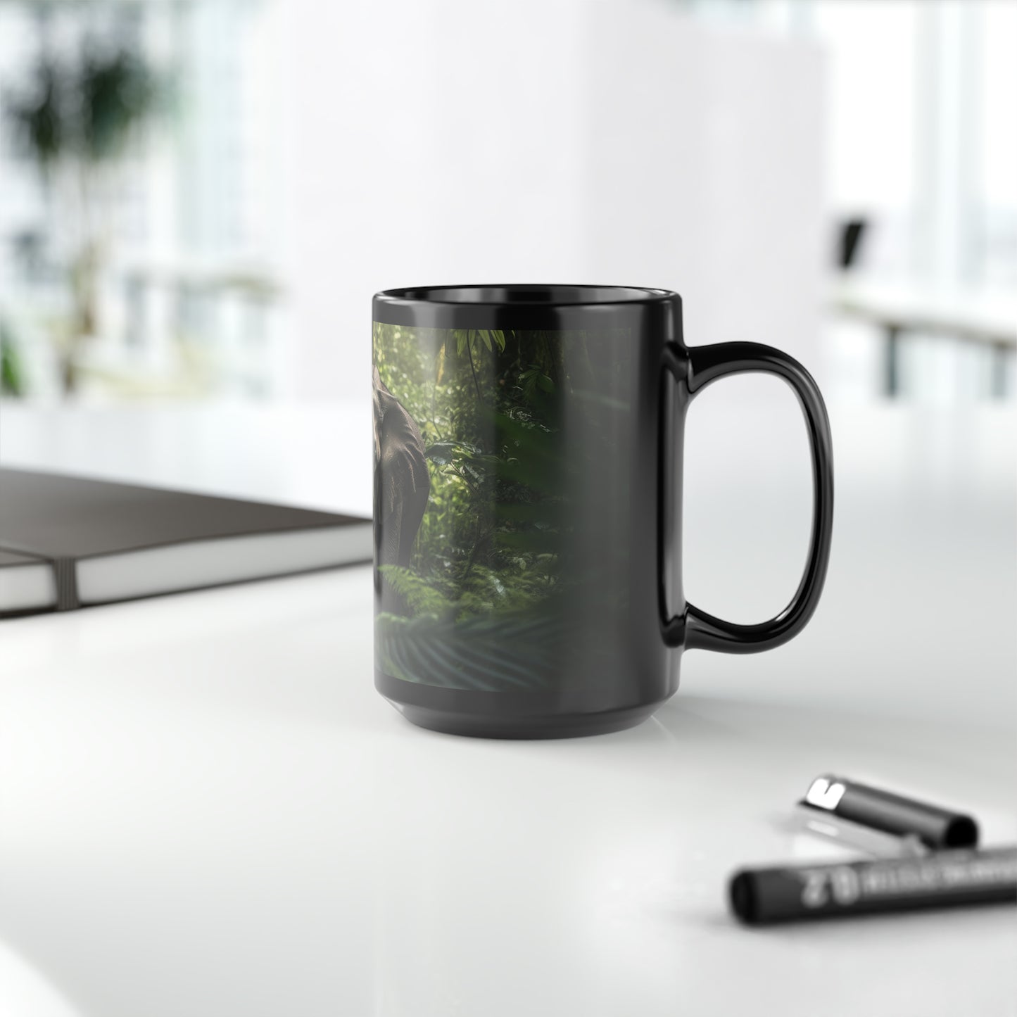 Elephant Mug - 15 oz Ceramic Mug