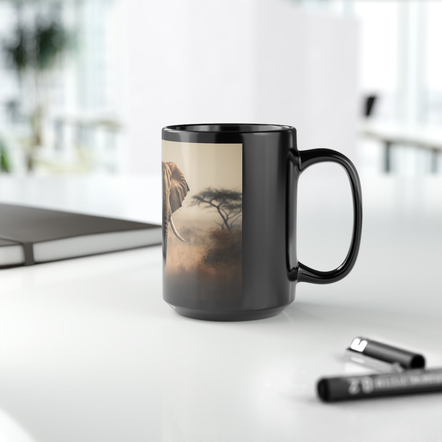 Elephant Mug - 15 oz Ceramic Mug