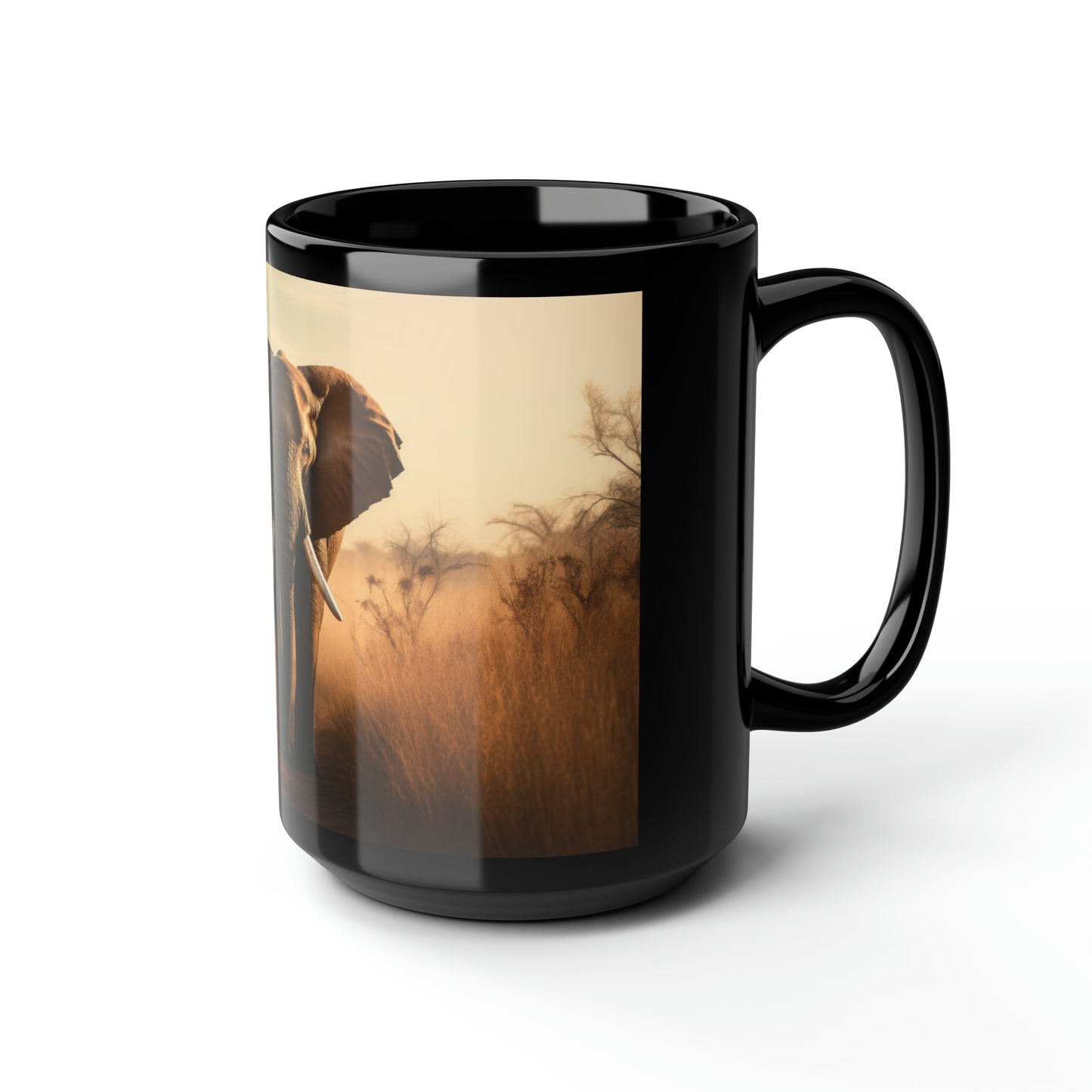 Elephant Mug - 15 oz Ceramic Mug