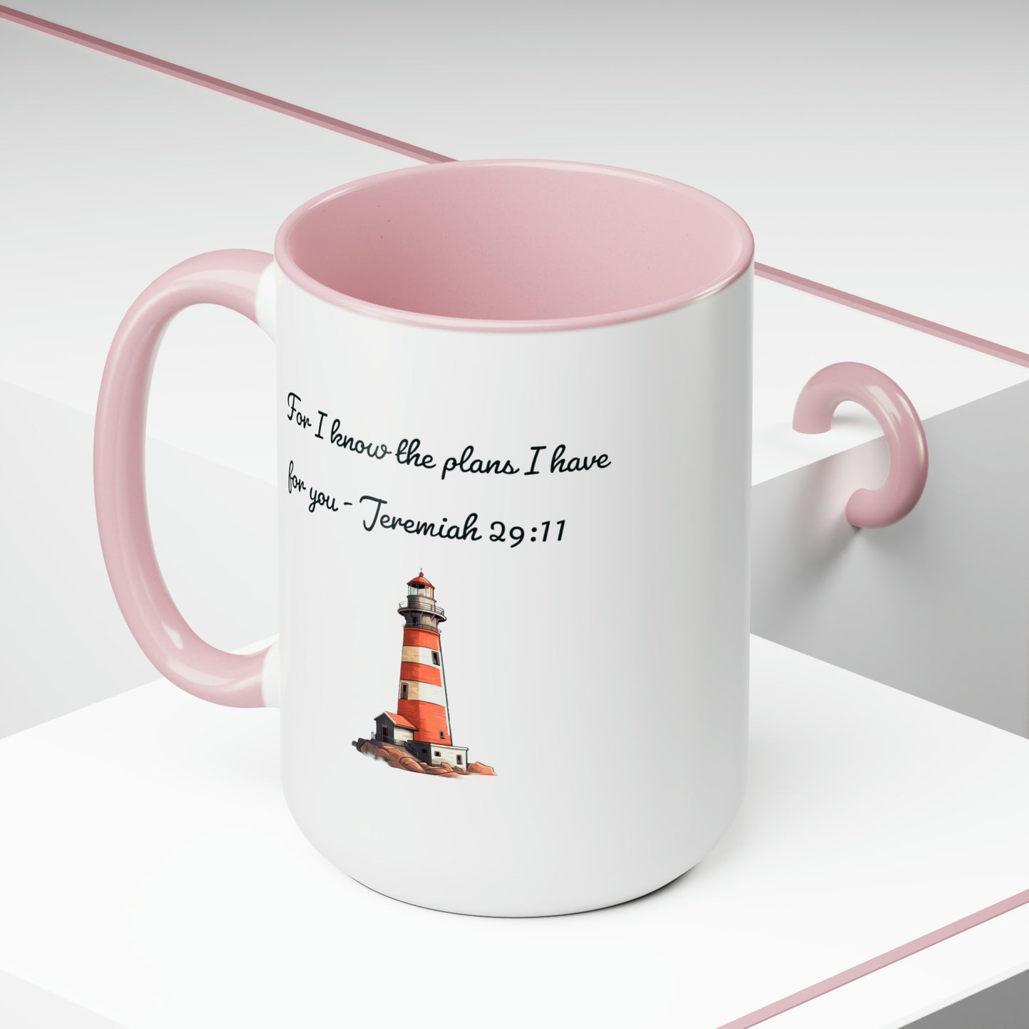 For I know the Plans I have for You, Two-Tone Coffee Mugs, 15oz