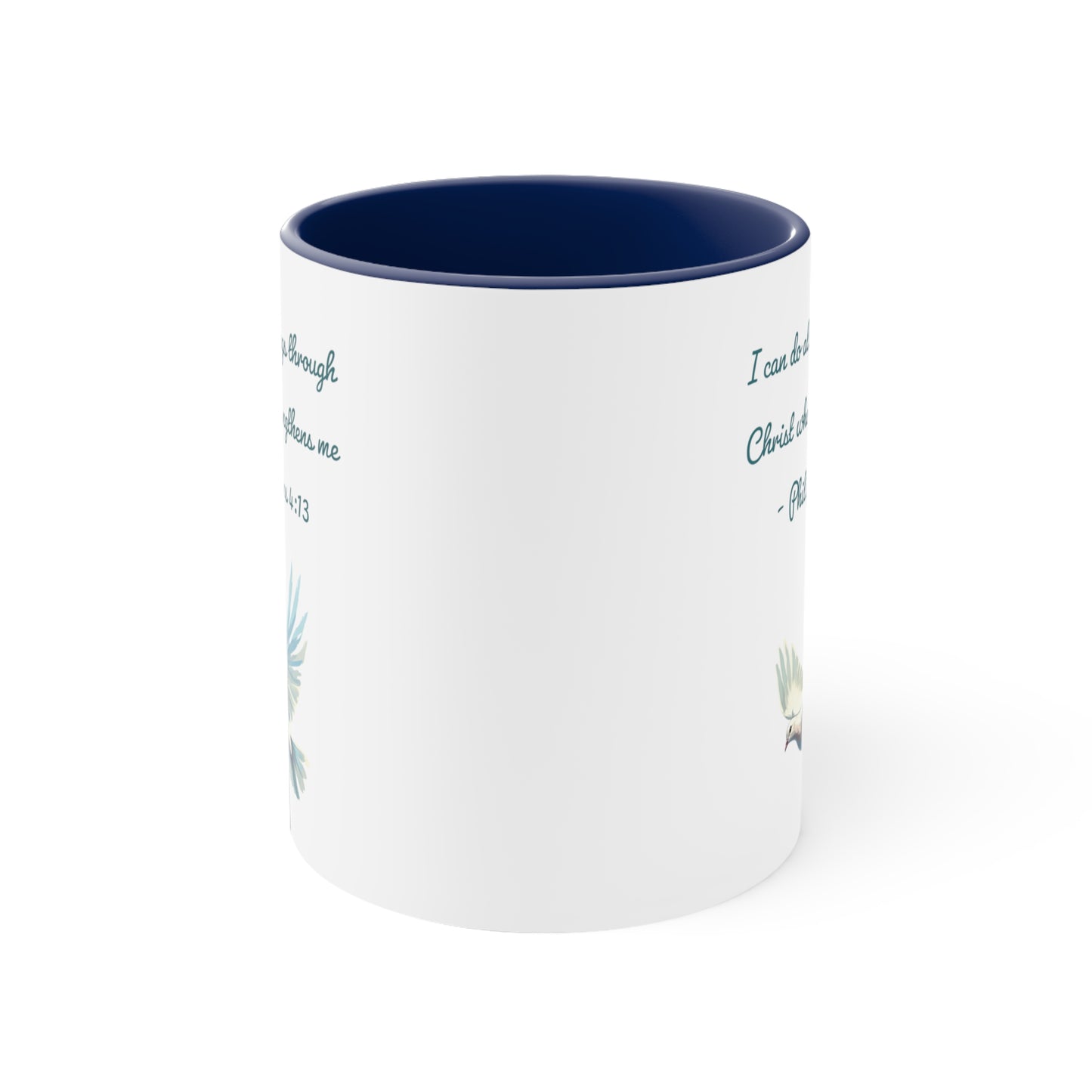 I Can Do all things Bible verse Accent Coffee Mug, 11 oz